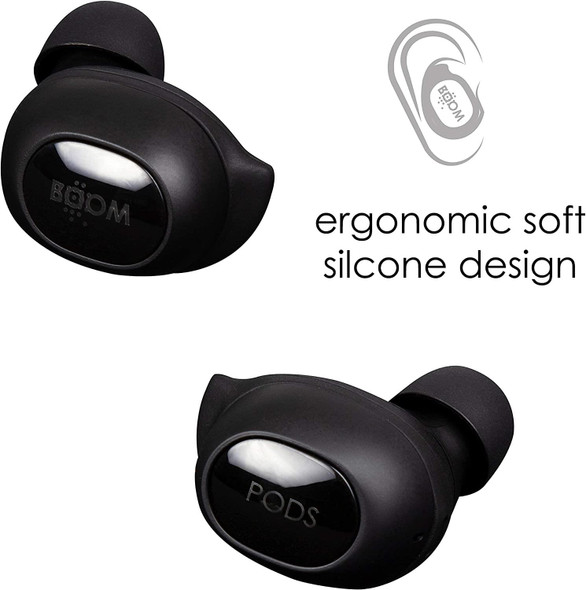 BoomPods Boombuds GS True Wireless IPX5 Bluetooth Earbuds Black