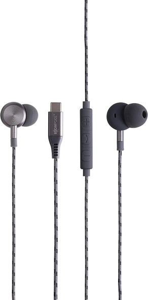 BoomPods Digibuds In Ear Wired Headphones Graphite With USB-C