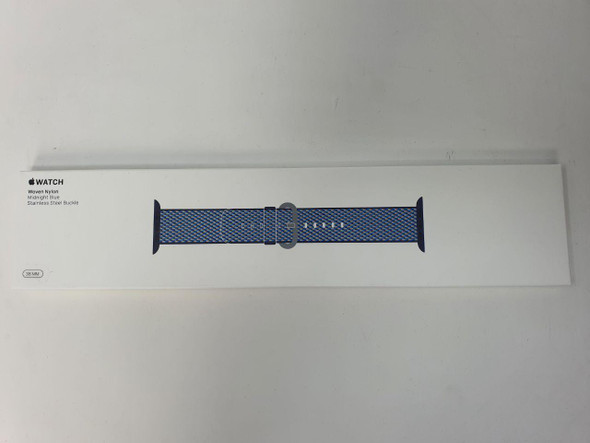 Apple MQVC2ZM/A Watch Band 38MM Midnight Blue Check Woven Nylon