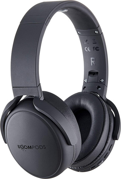 BoomPods Headpods PRO Wireless Bluetooth Over Ear Headphones Black