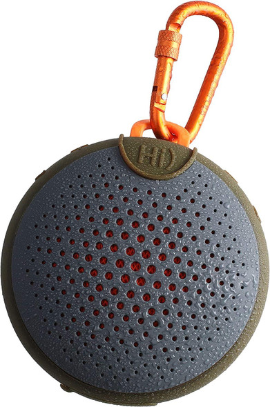BoomPods AquaBlaster Waterproof Bluetooth Speaker With Alexa Green / Orange