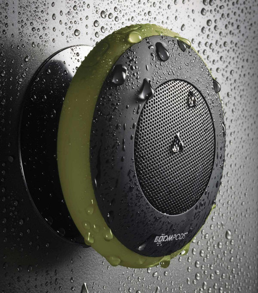 BoomPods Aquapod IPX7 Waterproof Rechargeable Bluetooth Speaker Army Green