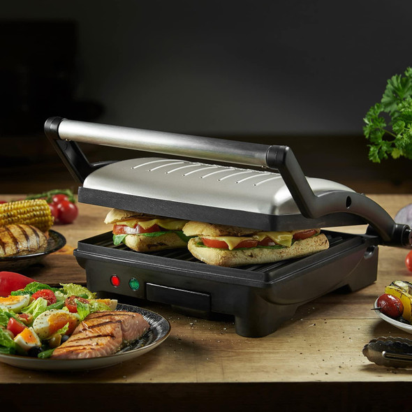George Foreman Flexe Electric Grill Open Griddle Panini Press Sandwich Maker