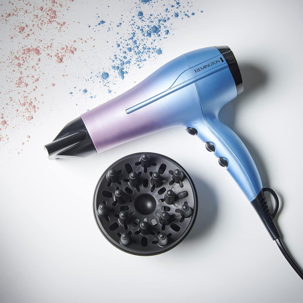 Remington Mineral Glow Ionic Hair Dryer with Slim Concentrator and Diffuser