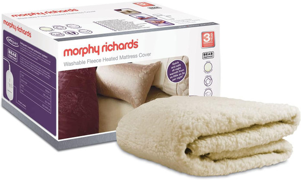 Morphy Richards Fleece 4 Heat Electric Mattress Cover For Single Bed