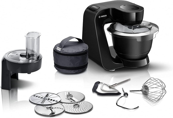 Bosch CreationLine Series 4 3.9 Litre 1000W 7 Speed Stand Mixer - Carbon Black