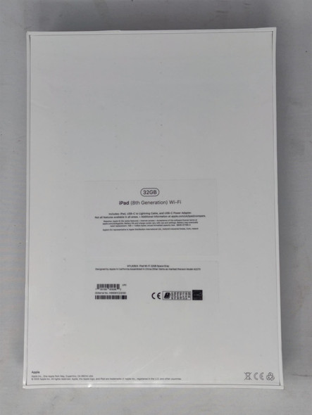 Apple iPad 2020 8th Generation 10.2" Retina Display 32GB WiFi Tablet Space Grey