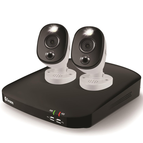 Swann 4 Channel FHD 1080p 1TB DVR CCTV Security System with 2x Bullet Cameras