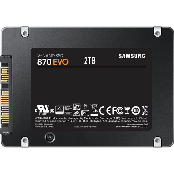 Samsung 870 EVO 2TB 2.5" SATA III SSD Internal Solid State Drive
