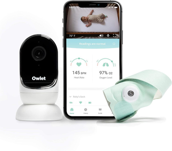 Owlet Baby Monitor Duo Smart Sock 3 plus HD Camera