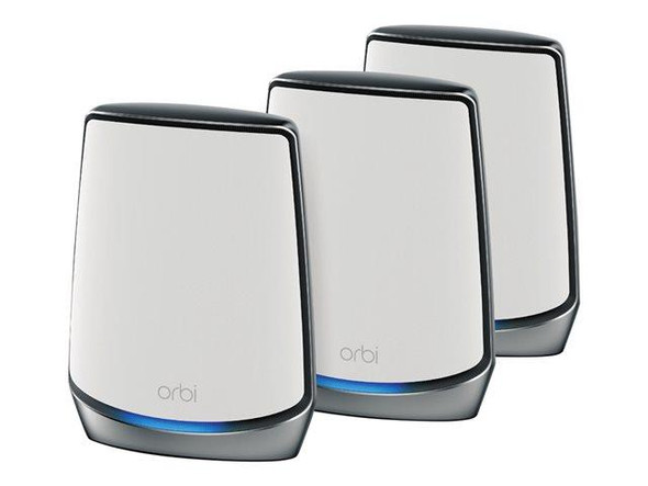 Netgear Orbi RBK853 AX6000 TriBand WiFi 6 Home Mesh System Router & 2 Satellites