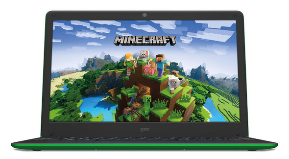 GeoBook 140 Minecraft Ed 14.1" Laptop Intel Celeron N4020 4GB 64GB eMMC Green