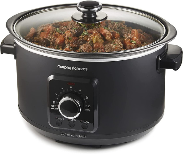 Morphy Richards 3.5L Easy Time Slow Cooker Black