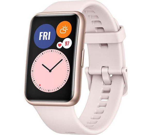 Huawei Watch Fit 2021 AMOLED Heath & Fitness GPS Smart Watch - Sakura Pink