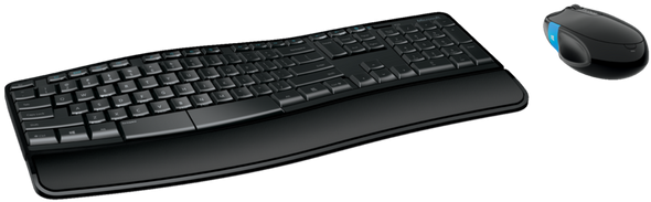 Microsoft Sculpt Comfort Wireless Keyboard & Mouse Desktop Set Black US Layout