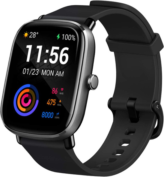 Amazfit GTS 2 Mini 1.55" AMOLED Health & Fitness Smart Watch - Black