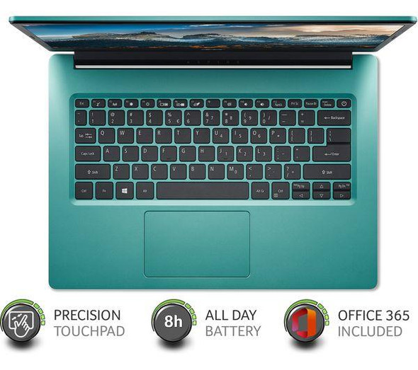 Acer Aspire 1 14" FHD Laptop Intel Celeron N4500 4GB RAM 64GB eMMC Blue