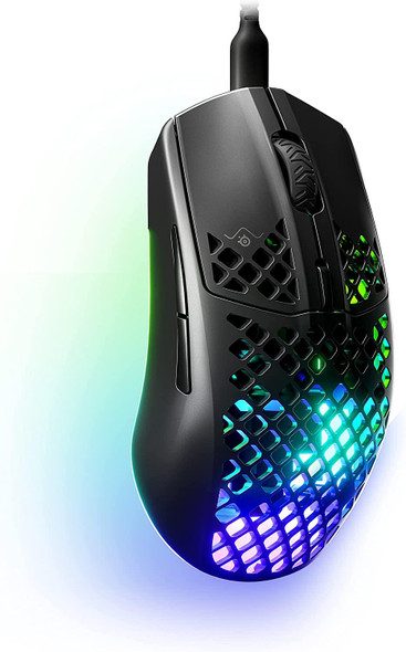 SteelSeries Aerox 3 (2022 Edition) Wired Optical RGB Gaming Mouse Onyx Black