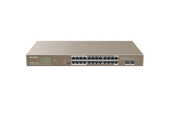 Tenda IP COM G1126P-24-410W 24GE+2SFP Ethernet Unmanaged Switch With 24-Port PoE