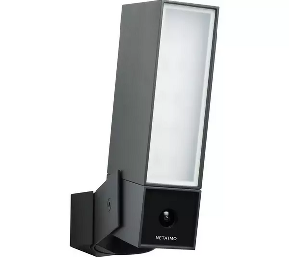 Netatmo Presence NOC01-UK FHD WiFi Floodlight Outdoor CCTV Security Camera Black