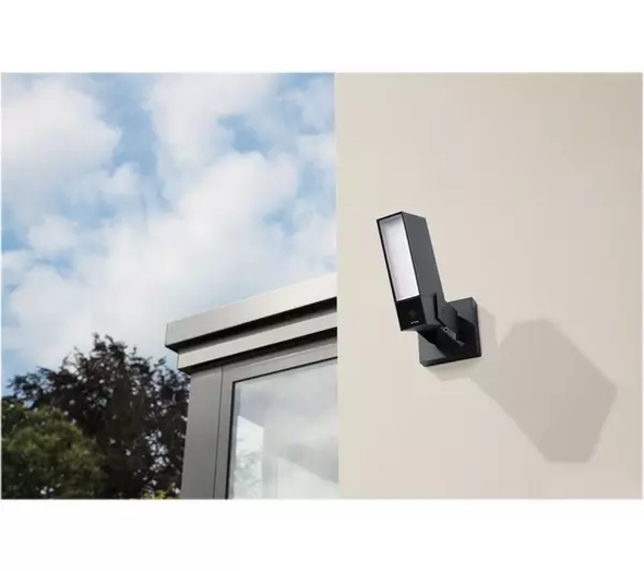 Netatmo Presence NOC01-UK FHD WiFi Floodlight Outdoor CCTV Security Camera Black