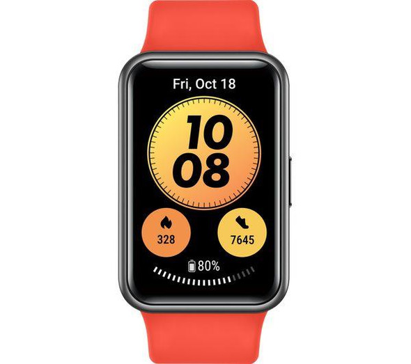 Huawei Watch Fit 1.64" AMOLED Health & Fitness Smartwatch - Pomelo Red - Large