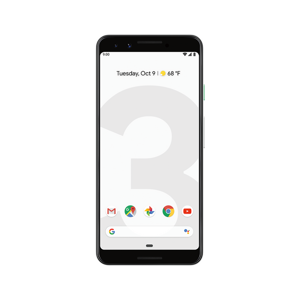 Google Pixel 3 5.5" 4G 128GB Sim Free Unlocked Smart Phone White