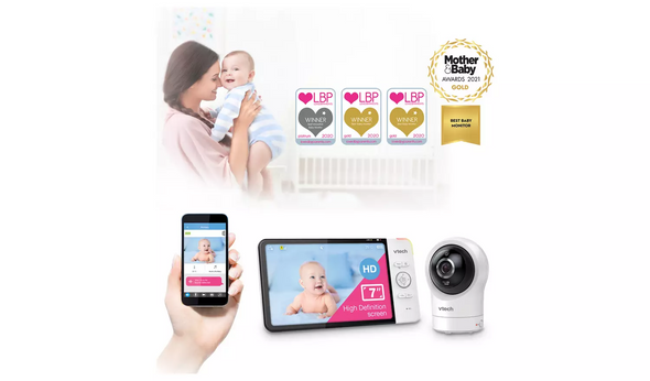 VTech 7764 Smart Video 7 inch Display Full HD Baby Monitor