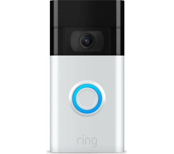 Ring Video Doorbell (2nd Generation) FHD 1080p Works With Alexa Satin Nickel