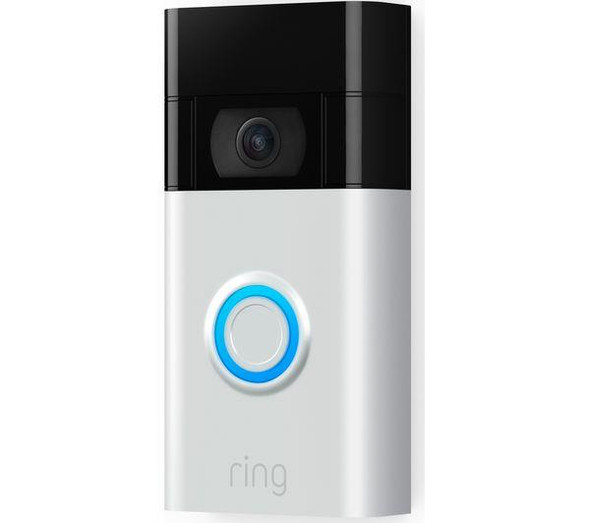 Ring Video Doorbell (2nd Generation) FHD 1080p Works With Alexa Satin Nickel