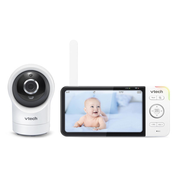 VTech 5764 Smart Video 5 Inch LCD Full HD Baby Monitor - White