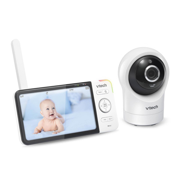 VTech 5764 Smart Video 5 Inch LCD Full HD Baby Monitor - White