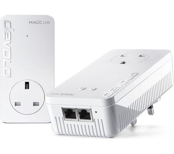 Devolo Magic 2 WiFi Powerline Adapter Kit - Twin Pack - Up to 2400 Mbps