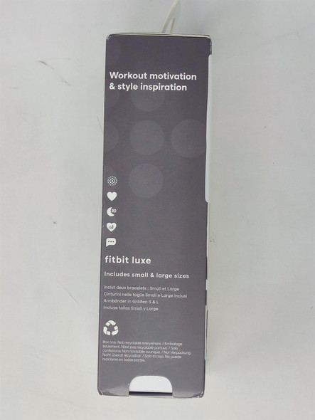 Fitbit Luxe AMOLED Health & Fitness Tracking Smart Watch - Black