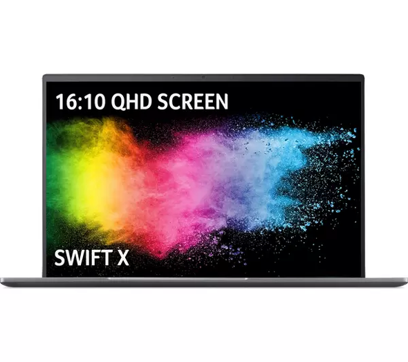 Acer Swift X 16" QHD Laptop Intel Core i7 1260P 16GB RAM 1TB SSD Arc A370M