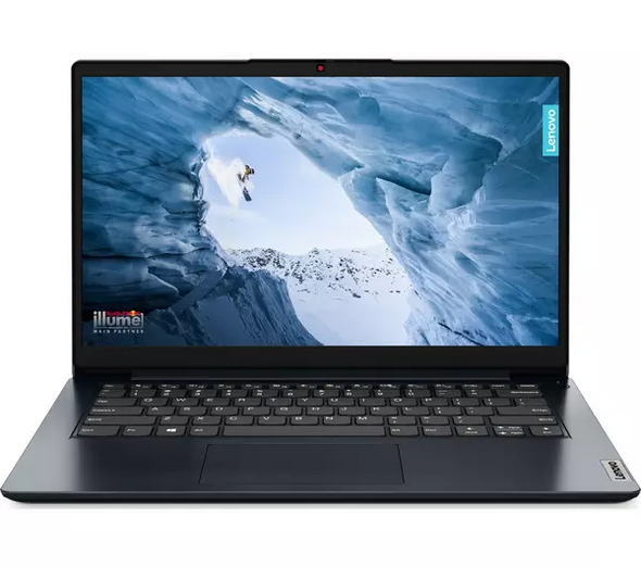 Lenovo IdeaPad 1i 14" Laptop Intel Pentium Silver N5030 4GB 128GB eMMC Blue