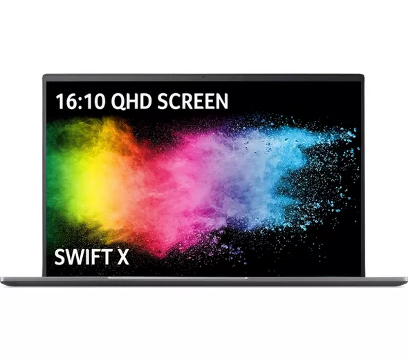 Acer Swift X 16" QHD Laptop Intel Core i7 1260P 12th Gen 16GB RAM 1TB SSD Arc A370M