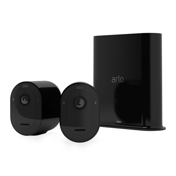 Arlo Pro 3 2K Ultra HD NVR CCTV System 2 Camera Kit Black