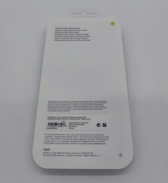 Genuine Apple iPhone XS Max Smartphone Silicone Phone Case Cover - Midnight Blue