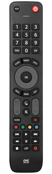One For All Evolve TV URC 7115 Universal Remote Control Black