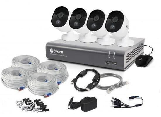 Swann 8 Channel Full HD 1080p 1TB DVR CCTV Security System - 4 Camera