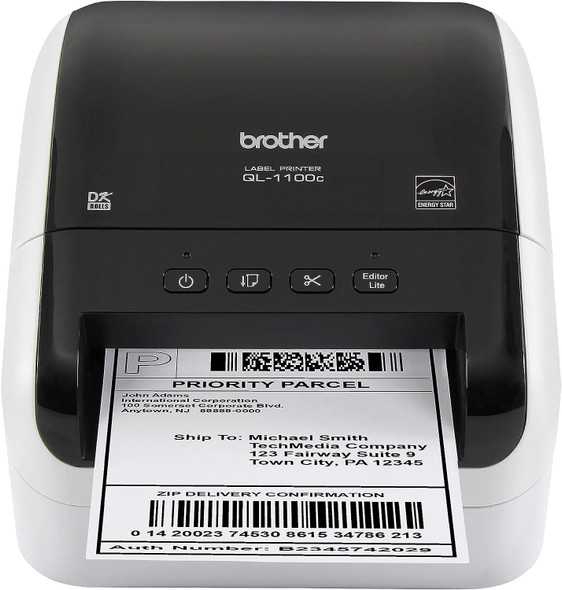 Brother QL-1100C Wide Format Professional Thermal Desktop Label Printer