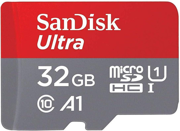 SanDisk Ultra 32 GB microSDHC Memory Card + SD Adapter 98 MB/s Class 10 U1