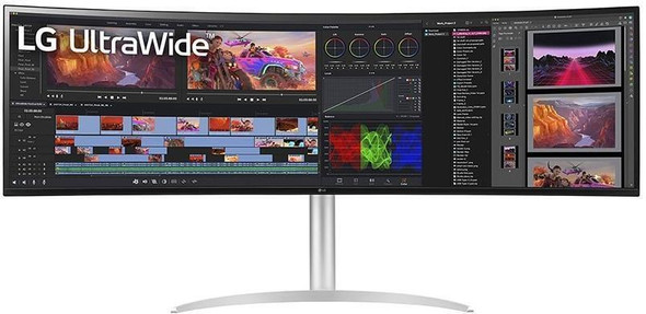 LG 49WQ95C-W 49" UltraWide Curved Dual QHD Nano IPS Monitor - Black