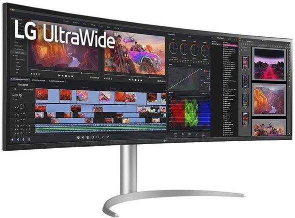 LG 49WQ95C-W 49" UltraWide Curved Dual QHD Nano IPS Monitor - Black