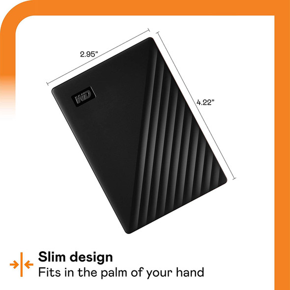 Western Digital My Passport 1TB External Hard Drive (HDD) - Black