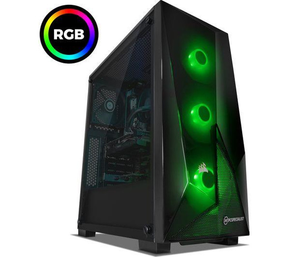 PC Specialist Tornado R5 AMD Ryzen 5 3600 8GB RAM 1TB GeForce GTX 1660 Gaming PC