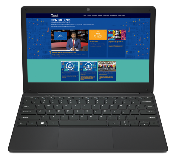 GeoBook 2e 12.5" HD Laptop Intel Celeron N3450 4GB, 64GB eMMC Windows 10 Pro