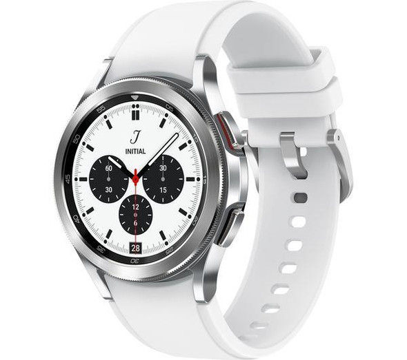 Samsung Galaxy Watch4 Classic 42mm BT Fitness GPS Smart Watch Silver White