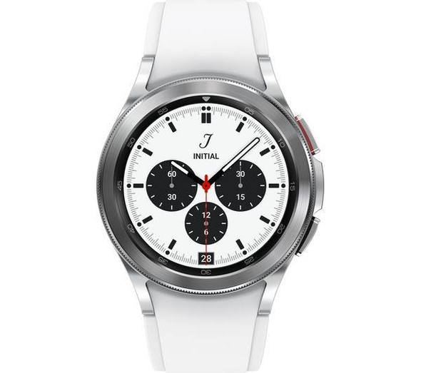 Samsung Galaxy Watch4 Classic 42mm BT Fitness GPS Smart Watch Silver White
